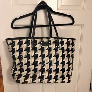 Kate Spade Patent Argyle Tote